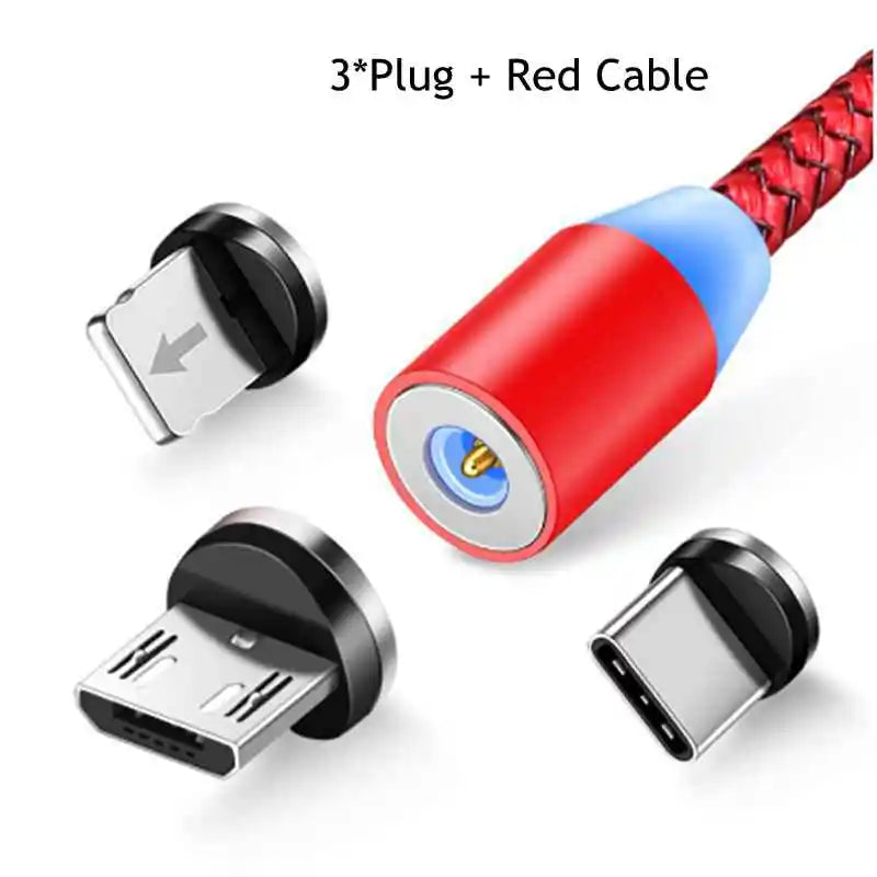 Câble magnétique Micro USB Type C Charge rapide