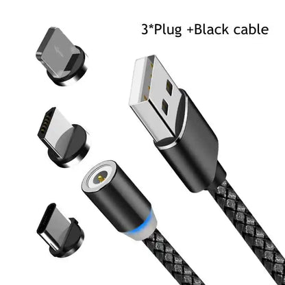 Câble magnétique   Micro USB Type C Charge rapide