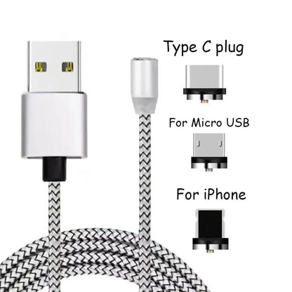 Câble magnétique   Micro USB Type C Charge rapide
